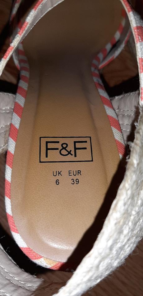 Sandále na platforme, f&f,39