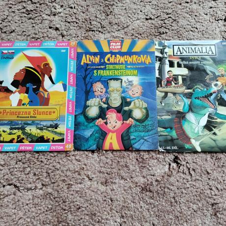 Dvd je ich veľa rozprávky 3ks za1e,