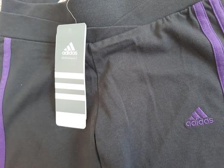 Adidas tepláky fialový pásik dievčenské, adidas,110