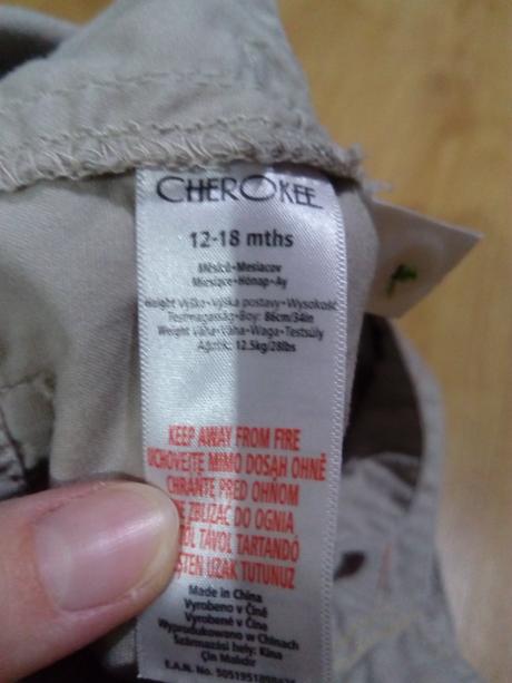 Béžové kraťasy na traky, cherokee,86