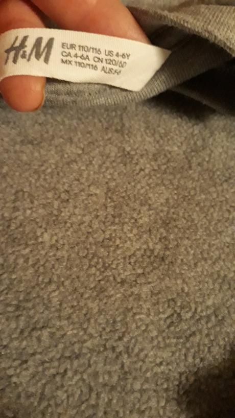 Mikina top stav, h&m,110