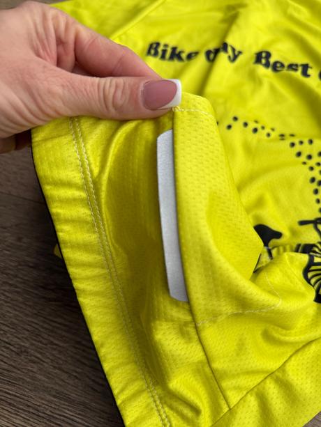 Nenosené žlté tričko na cyklistiku, veľ. s, s