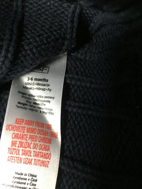 Teplučký krásny svetrík,veľ.68, f&f,68