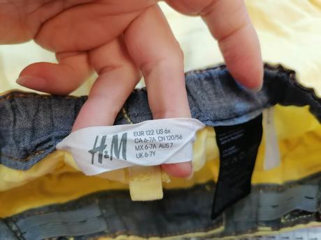 Kraťasy h&m, veľ. 122, h&m,122