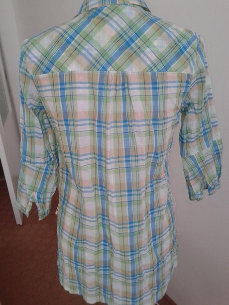 Dlhšia károvaná ľahká košeľa veľ. s, s