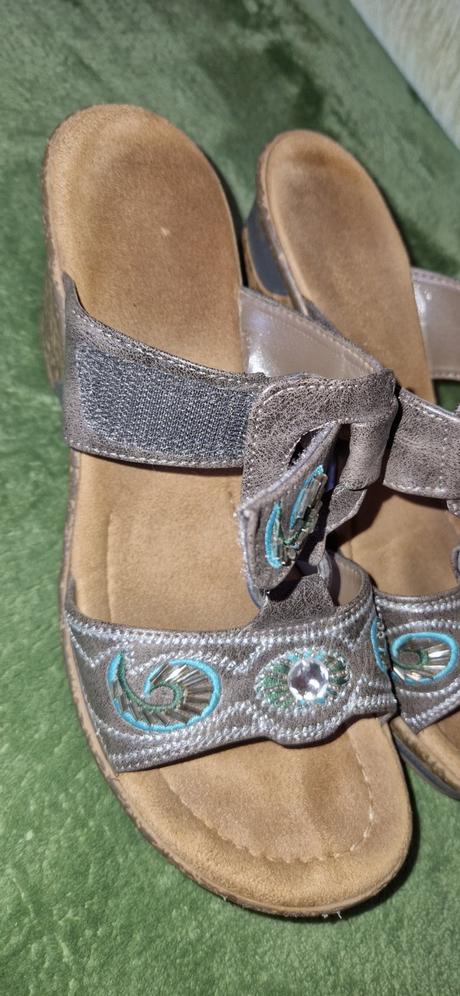 Šľapky na platforme rieker, rieker,40