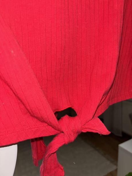 Tričko s uzlom shein s/m, s