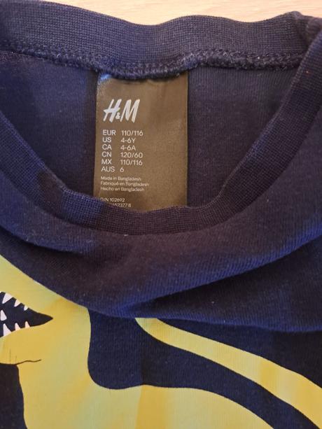 Tričká všetky 4,40, h&m,110
