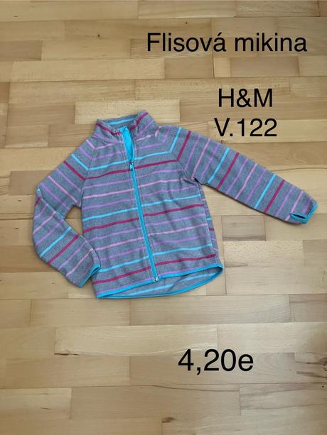 Flisová mikina, h&m,122