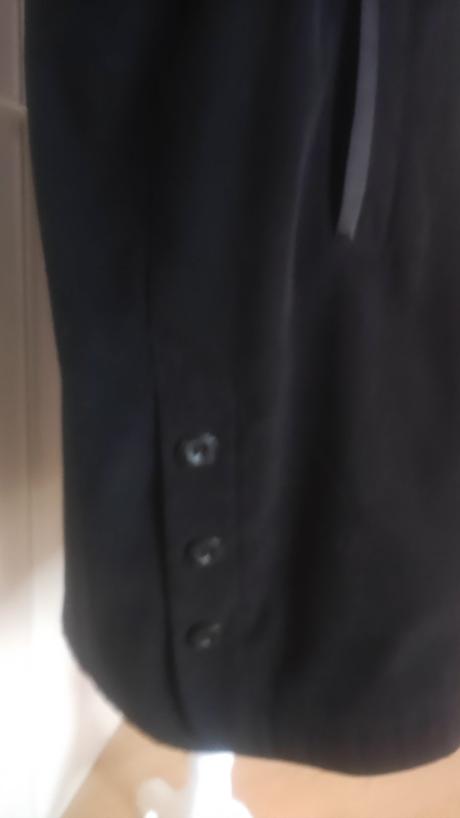 Dámsky čierny nadrozmerný kabat, xxl