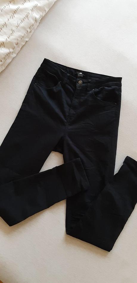 Čierne elastické rifle h&m, h&m,36