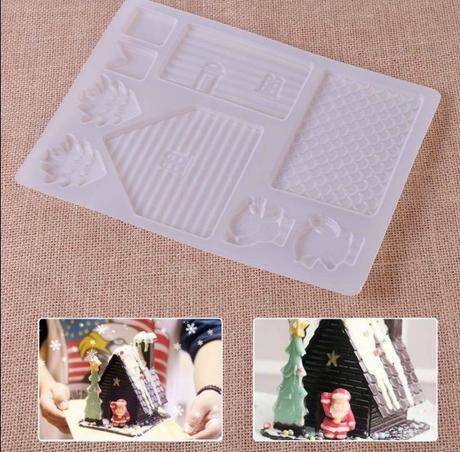 Forma na santu, domček, strom, 