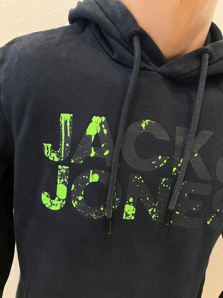Pánska mikina s kapucňou jack jones (s), s