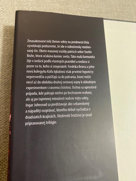 Napínavá kniha viedenské bratstvo ingar johnsrud, 