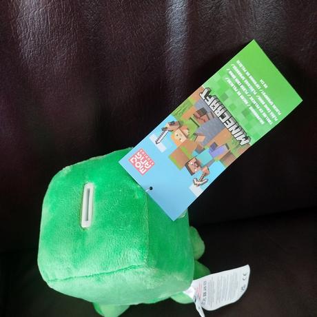Plyšová minecraft pokladnička creeper 20cm,