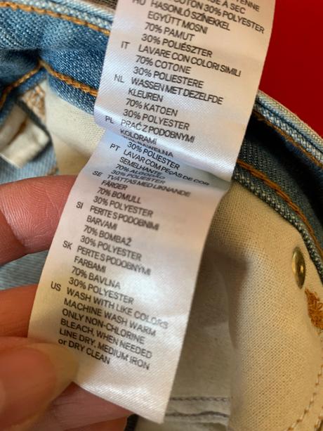 Riflová sukňa, h&m,38