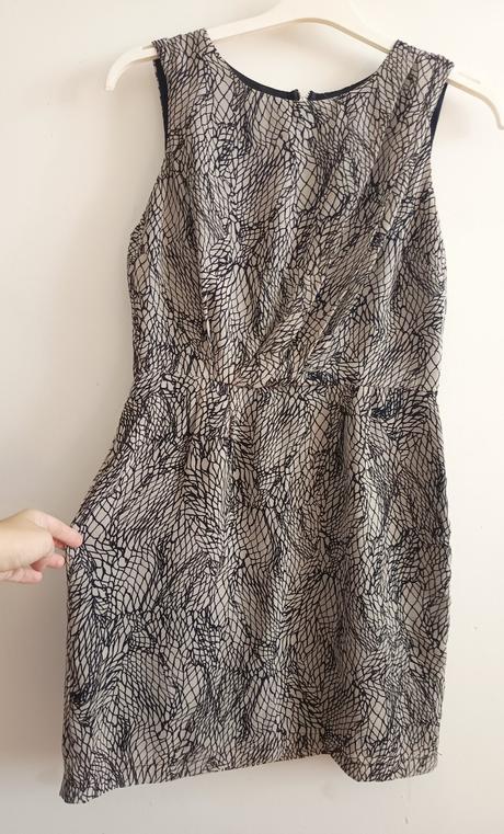 Vzorované šaty s abstraktným motívom, topshop,m