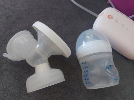 Elektrická odsávačka mlieka avent+vrecká +vložky,