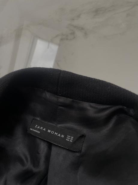 Dvojradový vlnený kabát zara, zara,xs