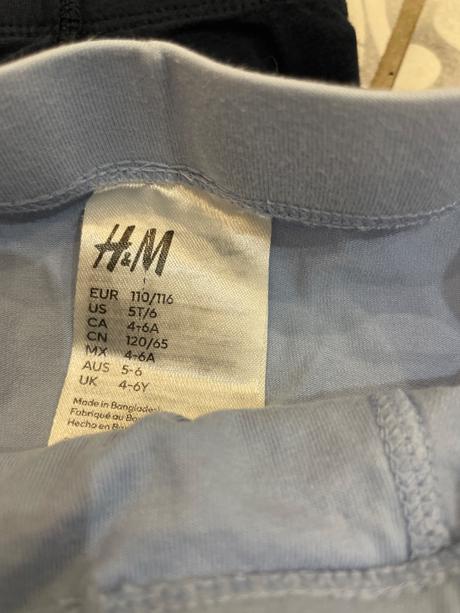 3x boxerky 110/116, h&m,110