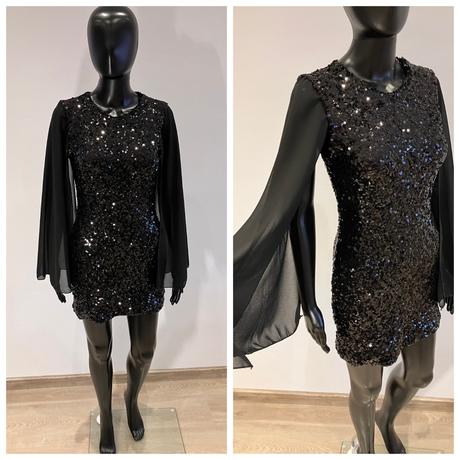 Flitrované elegantné šaty, m / s