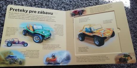 Kniha pretekárske auto spolu s modelmi,