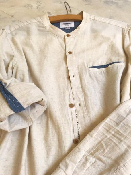 Ľanová košeľa č.42, pull&bear,42