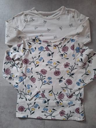 2 pack tričiek, h&m,122
