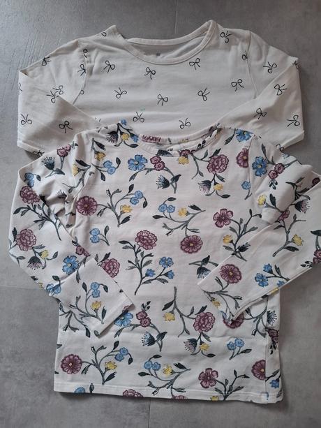 2 pack tričiek, h&m,122