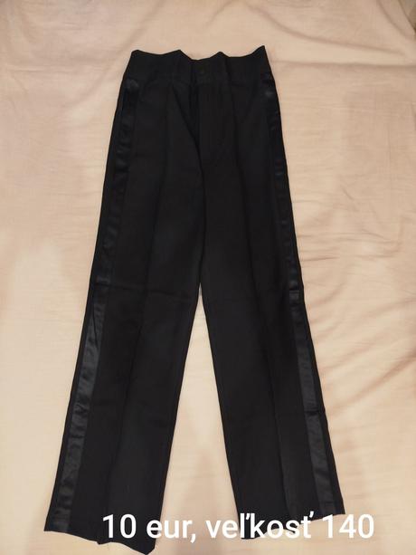 Tanečné nohavice aj s košeľou, 134