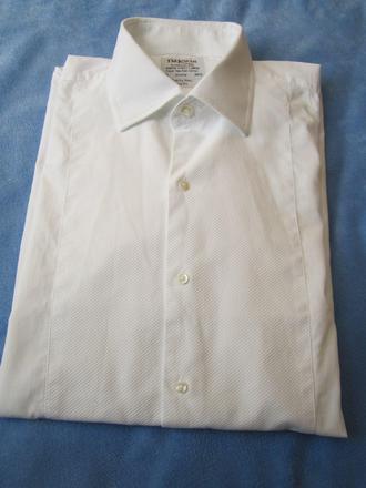 Biela pánska košeľa--42, 42