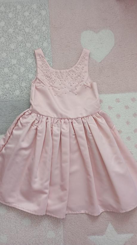 Saténové šaty, h&m,122