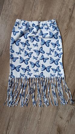 Suknička s motýľmi xs, 152