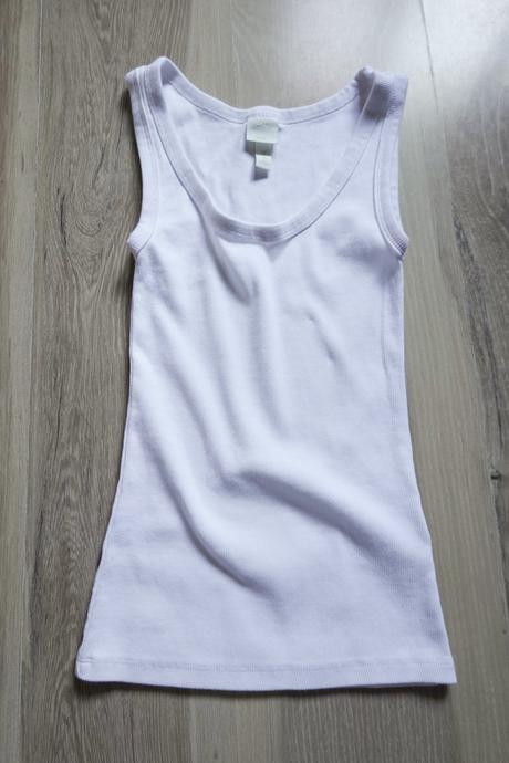 Vrúbkované tričko h&m basic, h&m,xs