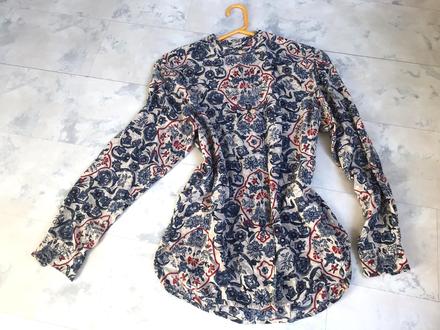 Hodvábna blúzka so stojačikom, m