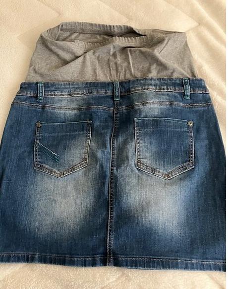 Tehotenská riflova sukna, c&a,xl