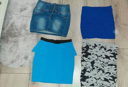 4x dámska mini sukňareserved, zara, vila, s