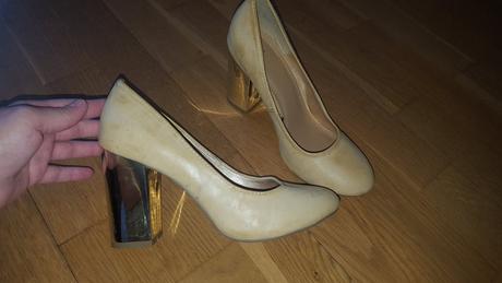 Bledohnedé topánky, h&m,38