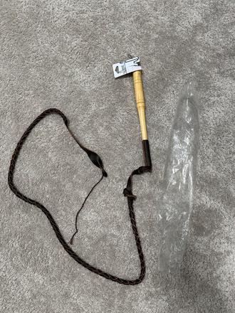 Poľovnícky kožený bič,