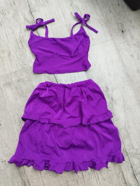 Fialovy latino set so vsitymi gatkami 146-158, 146