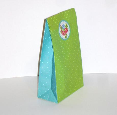 Vintage vrecká na cukríky / zelené 12ks,