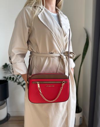 Michael kors kožená crossbody kabelka, michael kors