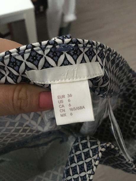 Vzorované nohavice, h&m,36