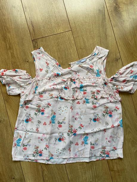 Viskozova blúzka s odhalenými ramenami, m