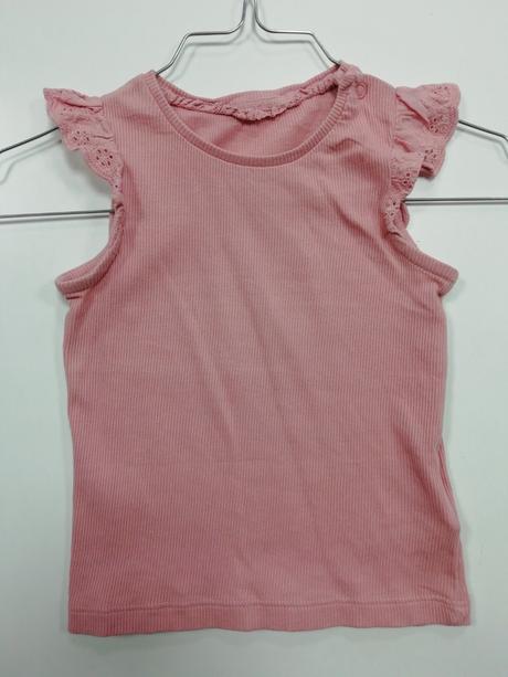 Letné ružové tielko s madeirou, mothercare,86