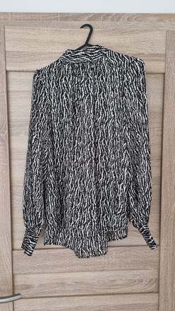 Zebrovaná slušná blúzka, s