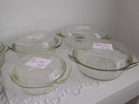 Jenské sklo, poháre sklenené+karafa, poháre na čaj,