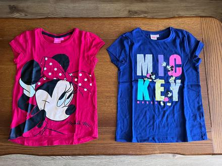 Letné tričká minnie a mickey mouse - dvojbalenie, disney,128