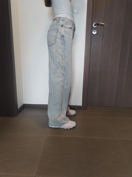 Štýlové baggy džínsy so širokým strihom, c&a,158