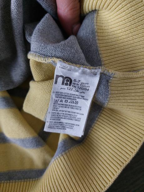 Kvalitny chlapcensky pulovrik mothercare 5-7r, mothercare,122